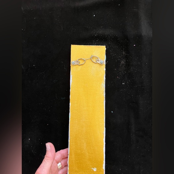 Handmade Mosaic Art” Nature Spirits”Polymer Clay Original On Wood  3.5” - Picture 7 of 9